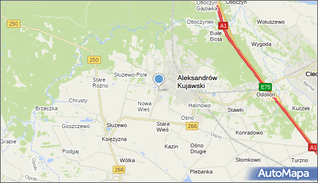 mapa Rudunki, Rudunki gmina Aleksandrów Kujawski na mapie Targeo